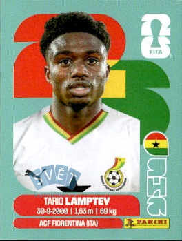 Tariq Lamptey Ghana samolepka Panini World Cup 2026 #GHA3