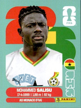Mohammed Salisu Ghana samolepka Panini World Cup 2026 #GHA4