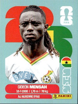 Gideon Mensah Ghana samolepka Panini World Cup 2026 #GHA7