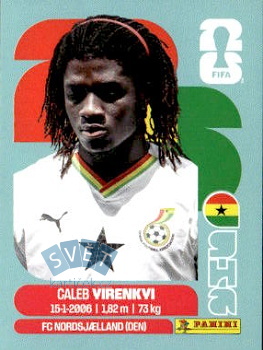 Caleb Yirenkyi Ghana samolepka Panini World Cup 2026 #GHA8