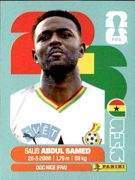 Salis Abdul Samed Ghana samolepka Panini World Cup 2026 #GHA11