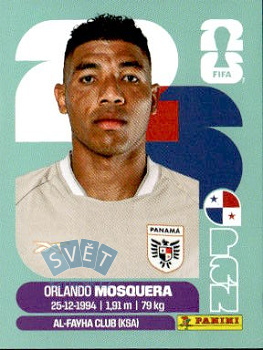 Orlando Mosquera Panama samolepka Panini World Cup 2026 #PAN2