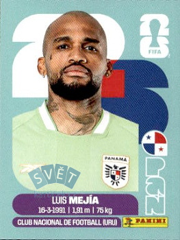 Luis Mejia Panama samolepka Panini World Cup 2026 #PAN3