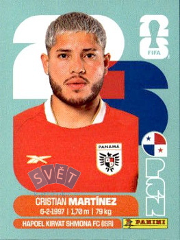 Cristian Martinez Panama samolepka Panini World Cup 2026 #PAN10