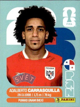 Adalberto Carrasquilla Panama samolepka Panini World Cup 2026 #PAN12
