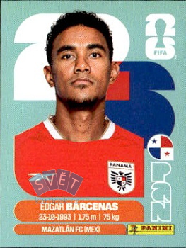 Edgar Barcenas Panama samolepka Panini World Cup 2026 #PAN14