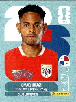 Ismael Diaz Panama samolepka Panini World Cup 2026 #PAN16