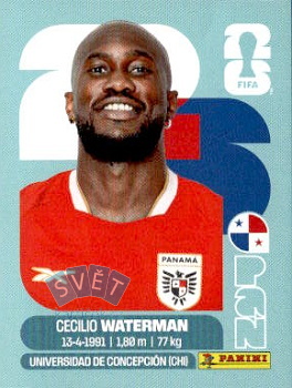 Cecilio Waterman Panama samolepka Panini World Cup 2026 #PAN18