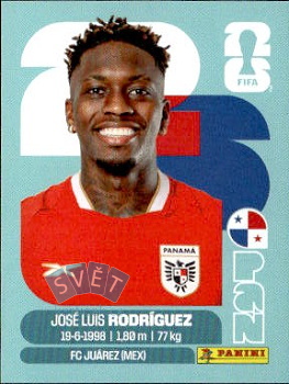 Jose Luiz Rodriguez Panama samolepka Panini World Cup 2026 #PAN19