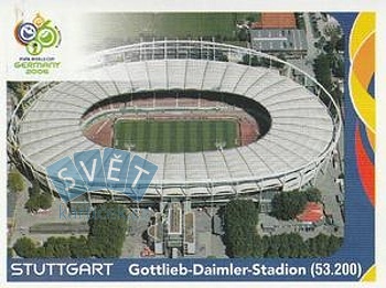 Stuttgart - Gottlieb-Daimler-Stadion Stadiums samolepka Panini World Cup 2006 #15