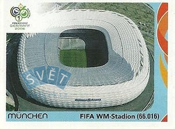 Munchen - FIFA WM-Stadion Stadiums samolepka Panini World Cup 2006 #16