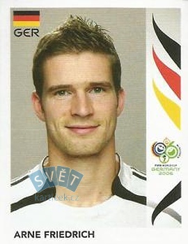 Arne Friedrich Germany samolepka Panini World Cup 2006 #20