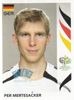 Per Mertesacker Germany samolepka Panini World Cup 2006 #23