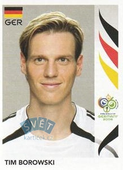 Tim Borowski Germany samolepka Panini World Cup 2006 #26