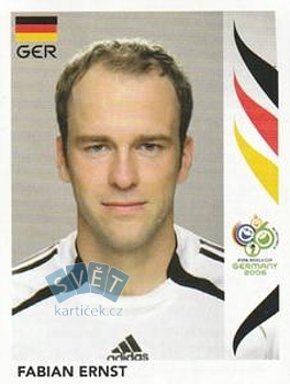 Fabian Ernst Germany samolepka Panini World Cup 2006 #28