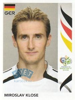 Miroslav Klose Germany samolepka Panini World Cup 2006 #33