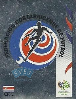 Team Emblem Costa Rica samolepka Panini World Cup 2006 #37
