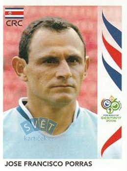 Jose Francisco Porras Costa Rica samolepka Panini World Cup 2006 #38