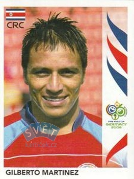 Gilberto Martinez Costa Rica samolepka Panini World Cup 2006 #42