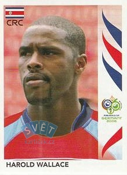 Harold Wallace Costa Rica samolepka Panini World Cup 2006 #44
