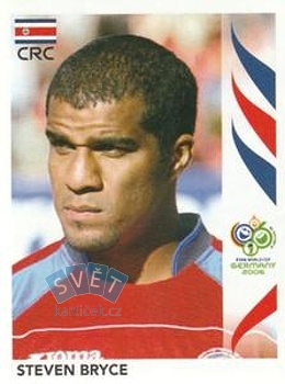 Steven Bryce Costa Rica samolepka Panini World Cup 2006 #46