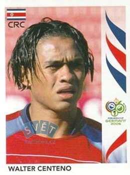 Walter Centeno Costa Rica samolepka Panini World Cup 2006 #47