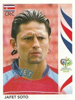 Jafet Soto Costa Rica samolepka Panini World Cup 2006 #50