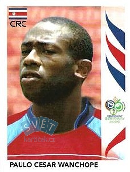 Paulo Cesar Wanchope Costa Rica samolepka Panini World Cup 2006 #53
