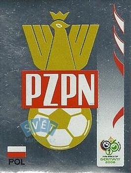Team Emblem Poland samolepka Panini World Cup 2006 #56