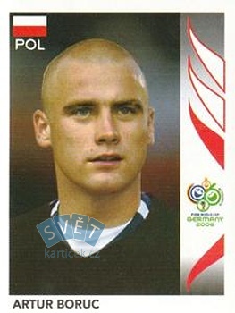 Artur Boruc Poland samolepka Panini World Cup 2006 #57