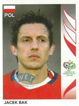 Jacek Bak Poland samolepka Panini World Cup 2006 #58