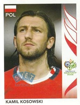 Kamil Kosowski Poland samolepka Panini World Cup 2006 #63