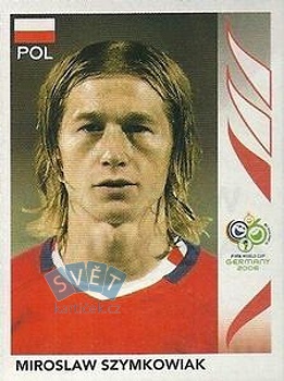 Miroslaw Szymkowiak Poland samolepka Panini World Cup 2006 #69