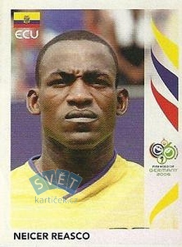 Neicer Reasco Ecuador samolepka Panini World Cup 2006 #86