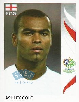 Ashley Cole England samolepka Panini World Cup 2006 #98
