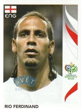 Rio Ferdinand England samolepka Panini World Cup 2006 #99