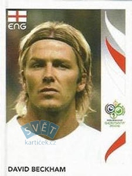 David Beckham England samolepka Panini World Cup 2006 #103