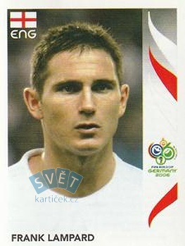 Frank Lampard England samolepka Panini World Cup 2006 #106