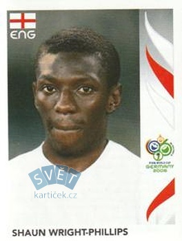 Shaun Wright-Phillips England samolepka Panini World Cup 2006 #107