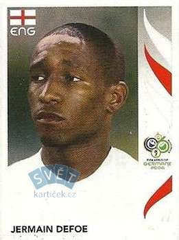 Jermain Defoe England samolepka Panini World Cup 2006 #109