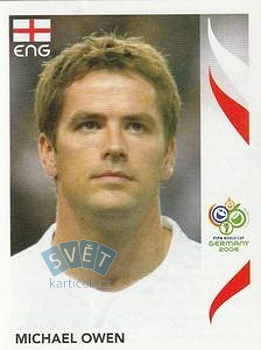 Michael Owen England samolepka Panini World Cup 2006 #110