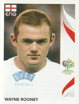 Wayne Rooney England samolepka Panini World Cup 2006 #111