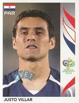 Justo Villar Paraguay samolepka Panini World Cup 2006 #114