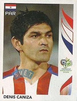 Denis Caniza Paraguay samolepka Panini World Cup 2006 #116