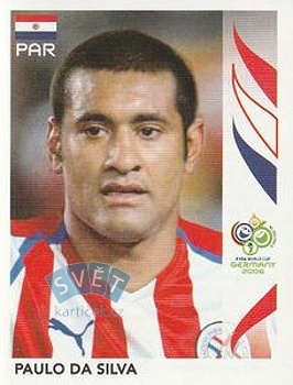 Paulo Da Silva Paraguay samolepka Panini World Cup 2006 #117
