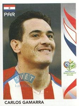 Carlos Gamarra Paraguay samolepka Panini World Cup 2006 #118