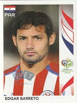 Edgar Barreto Paraguay samolepka Panini World Cup 2006 #121