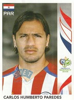 Carlos Humberto Paredes Paraguay samolepka Panini World Cup 2006 #125
