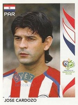 Jose Cardozo Paraguay samolepka Panini World Cup 2006 #126