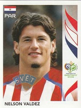Nelson Valdez Paraguay samolepka Panini World Cup 2006 #130